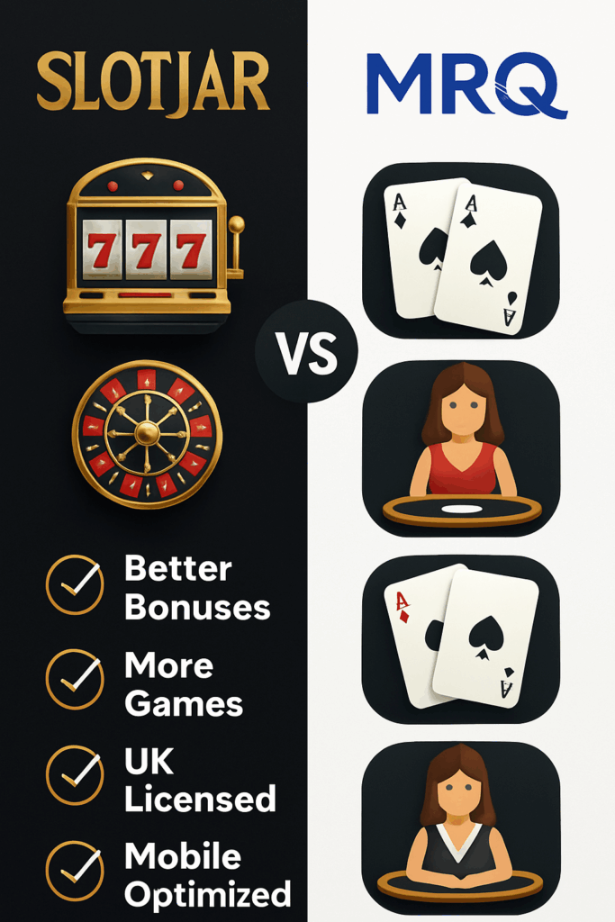 SlotJar vs MRQ Casino Games Comparison